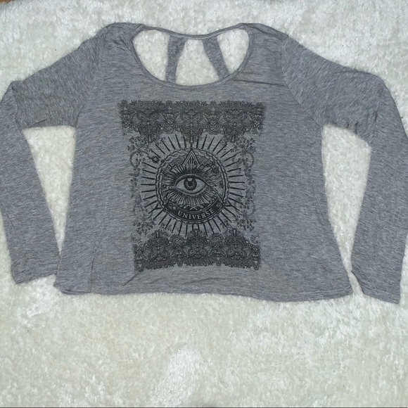 Long sleeve shirt grey universe - Picture 1 of 2